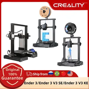 Imprimantes Creality Ender 3 V3 SE/Ender KE Imprimante 3D Impression à grande vitesse connectée pour un contrôle intelligent Mise à niveau automatique Rail linéaire de l'axe X