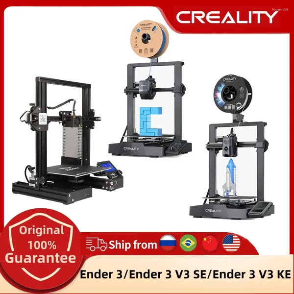 Impresoras Creality Ender 3 V3 SE/Ender KE Impresora 3D Impresión de alta velocidad conectada para control inteligente Nivelación automática Riel lineal del eje X