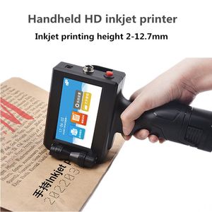 Printers D10 Online variabele gegevens Barcode QR -code Datum Serienummer Label 12,7 mm Portable handheld handmatige automatische inkjetprinter