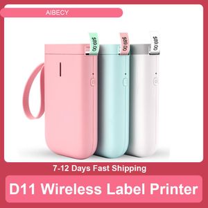 Printers D11 Wireless Label Printer Portable Pocket Label Printer Handheld BT Connection Fast Printing for Home Office Impresoras