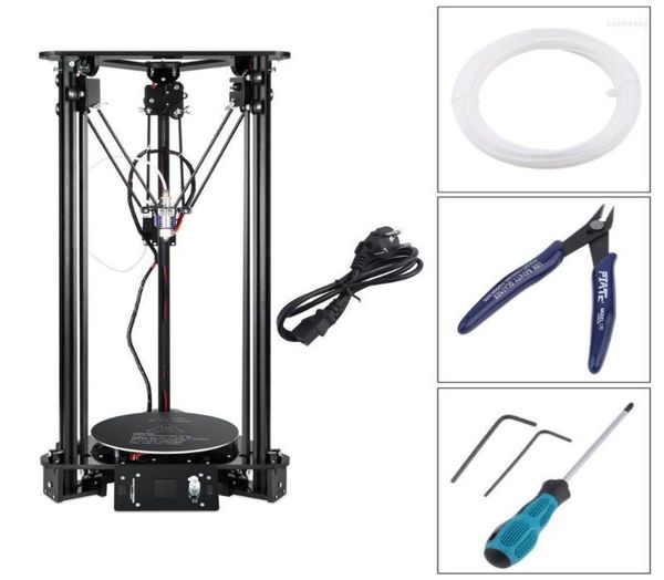 Impresoras DE T1 Impresora 3D Alta velocidad LCD Kit de bricolaje para kossel Delta lineal Tamaño de impresión grande