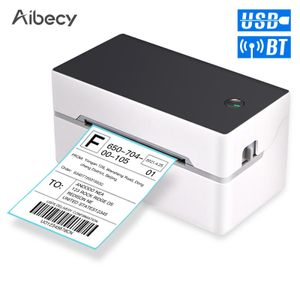 Printers Desktop Shipping Label Printer USB/BT Directe thermische printer 4080 mm Papier compatibel met Shopify FedEx USPS Etsy