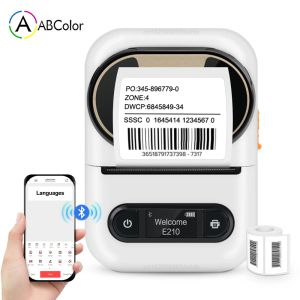 Printers E210 Wireless Bluetooth Thermal Label Printer Inkless Mini Pocket Printer Self -Self Adhesive Label Maker Home Gebruik Office iOS Android