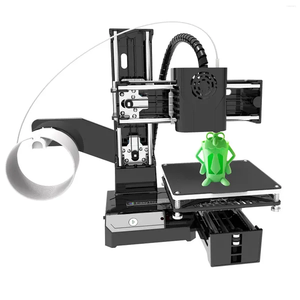 Imprimantes EasyThreed 3D Imprimante Mini Machine d'impression de bureau 100x100x100mm Taille d'impression Plate-forme amovible One-Key avec carte TF