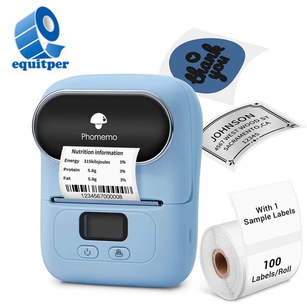 Impresoras Equitper Price Tag Impresora de impresora Home Tag de impresora Termal de impresora Handheld Impresora de impresora Papel de etiqueta gratis