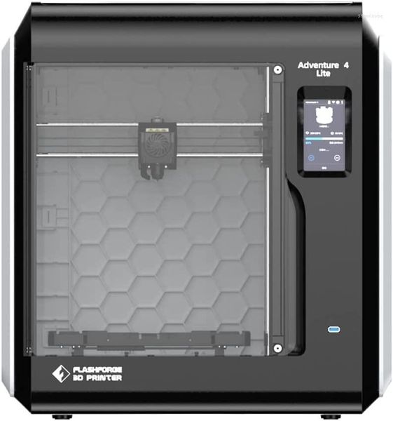 Imprimantes Imprimante 3D FLASHFORGE Adventurer 4 Lite avec extrudeuse de buse détachable de 0,4 mm à 240 °C ; Plate-forme de construction en verre ; Plaque de niveau libre ;