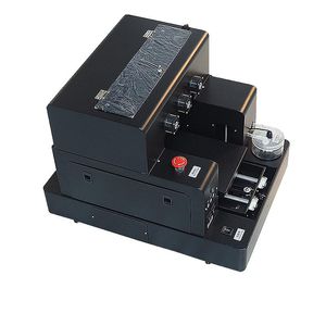 Printers Volledige automatische A4 -inkjet UV -printer voor cilinder mateial plastic leer PVC Acylic enz. Printingsprinters