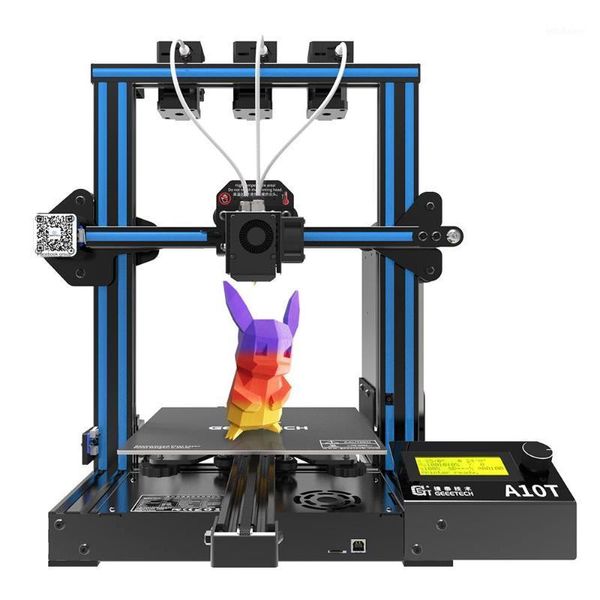 Impresoras Geeetech A10T Color Mixing I3 Impresora 3D Boquilla 3 en 1 con triple extrusora / mezclador1