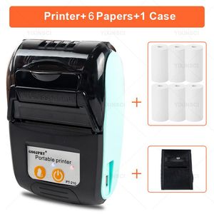 Printers goojprt 58mm mini bluetooth draagbare printer thermische ontvangst ticket printer voor mobiele pc -factuurmachine impresora recibo termica