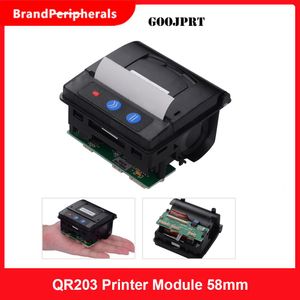 Imprimantes GOOJPRT QR203 Module d'imprimante 58 mm Low Noise Direct Thermal Mini Pannel Receipt Imprimante Interface de série RS232C
