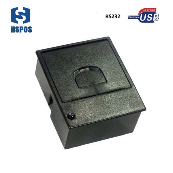 Imprimantes HSPOS 58 mm mini-panneau thermique IMPRIMANCE IMPRIMANCE DE TICKET IMPRIMANTE RS232 USB pour le kiosque HSQR72