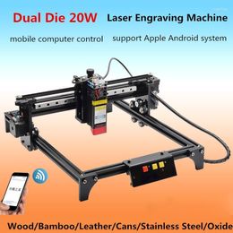 Imprimantes Machine de gravure Laser petit bricolage Portable entièrement automatique Mini Machine de marquage de découpe en acier inoxydable imprimantes Roge22