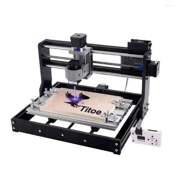 Primantes LINGYUE CNC 3018 Pro Laser gravé en bois avec contrôleur hors ligne Home DIY Machine de routeur à 3 axes