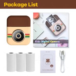 Printers Mini Children Instant Camera Photo Printer For Kids 1080p Digitale camera print met thermisch papier speelgoed speelgoedcamera verjaardagscadeau