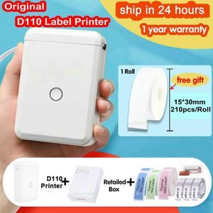 Imprimantes Mini Portable Niimbot D110 Thermal Label Imprimante Bluetooth No Ink Wireless Pocket Pocket Imprimante Sticker Maker Téléphone Home Office