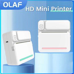 Printers Mini draagbare printer Thermische printer Etiketsticker Zelfklevende fotoafdruk voor mobiele telefoon Draadloze Bluetooth Phomemo Impressoras L230921 L230923