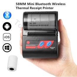 Printers Mini Portable Thermal Wireless Receipt 58mm Bluetooth Mobile Printers Machine Home Business Printer Computer Impresoras Termicas