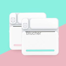 Printers Mini Printer Draagbare Thermische Printer Pocket Foto Label Printers Sticker Inktloze Bluetooth Miniprint Voor Telefoon 200 dpi Afdrukken x0717