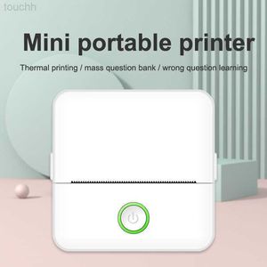 Printers Mini Thermische Labelprinter Smart Pocket Draagbare Fotoprinter Draadloze Bluetooth Zelfklevend Miniprint Printpapier Roze Wit L230921 L230923