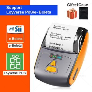 Imprimantes Mini Thermal Portable Receipt Ticket Imprimanter 58mm Bluetooth Mobile Phone avec papier POS POS POS Android IOS System Machine d'impression