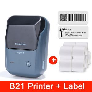 Imprimantes New Niimbot B1 Portable Wireless Prix Labed Maker Thermal Barcode Imprimante pour Office Home Small Business Sticker Free App.