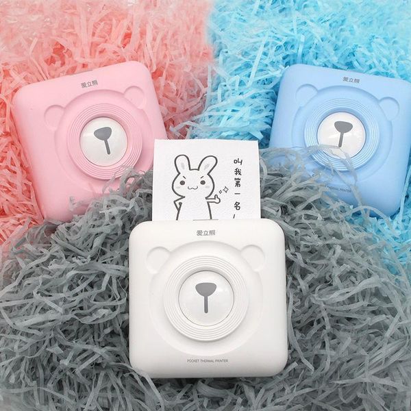 Imprimantes nouveaux péripage A6 mini imprimante de poche Bluetooth Thermal Photo Imprimante pour téléphone mobile Android IOS Label Imprimante pour enfants Gift