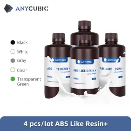 Printers nieuwste 4Pieces/Lot AnyCubic ABS zoals+ 3D Resin High Precision UV 405nm voor LCD SLA DLP AnyCubic Photon Resin 3D -printer