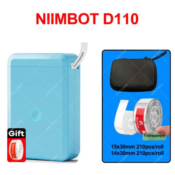 Impresoras Niimbot B.Duck D110 Etiqueta portátil Portable Impresora La cinta de marcador de etiqueta inalámbrica incluyó cinta de precio para el teléfono Android iOS