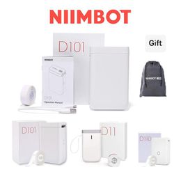 Printers Niimbot D101 D11 D110 Niimbot Mini Thermal Label Sticker Printer Inkless Portable Pocket Label Maker voor mobiele telefonische machine