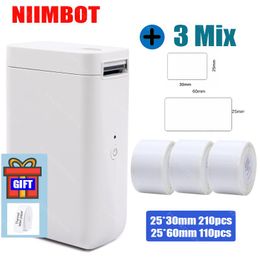Printers Niimbot D101 D110 Label Printer Portable draadloos verbindingslabel Maker Tape voor telefoontablet gemakkelijk te gebruiken kantoorhuis