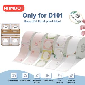 Printers Niimbot D101 Labelprinter Sticker Rollen Waterdichte oliebewijs eenvoudig te verwijderen cirkel thermische labels ronde kleursticker broodjes