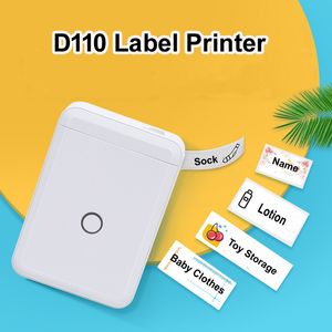 Imprimantes NIIMBOT D110 Machine d'étiquetage sans fil Bluetooth Mini imprimante thermique de poche Prince Tag ing pour téléphone 221114