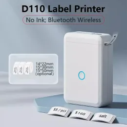 Impresoras Niimbot D110 Mini etiqueta Impresora de etiqueta de bolsillo térmico Impresora de etiquetado inalámbrico de bluetooth móvil portátil portátil