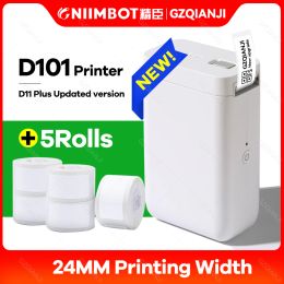 Imprimantes Niimbot Original D101 Thermal Label Imprimante Classic Mini Inkless D110 Bluetooth Wireless Thermal Label Maker Cable Bijoux Papier