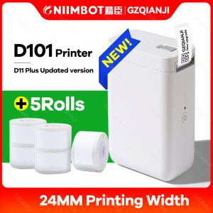 Printers niimbot originele D101 thermische label Printer Classic Mini Inkless D110 Bluetooth Wireless Thermal Label Maker Cable Jewelry Paper