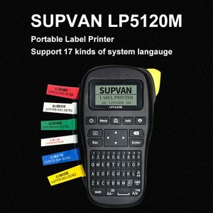 Printers Originele Supvan Portable Wireless Industrial Label Printer LP5120m Cable ID Labels Printer Handheld label Maker Batterij bedienen