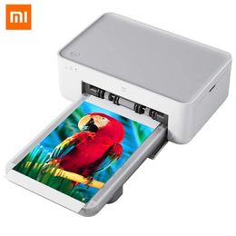 Imprimantes originales Xiaomi Mijia Photo Imprimante portable Portable WiFi Bluetooth Imprimante Picture HD Heat Sublimation 6inch Finement Restaurer Auto Film