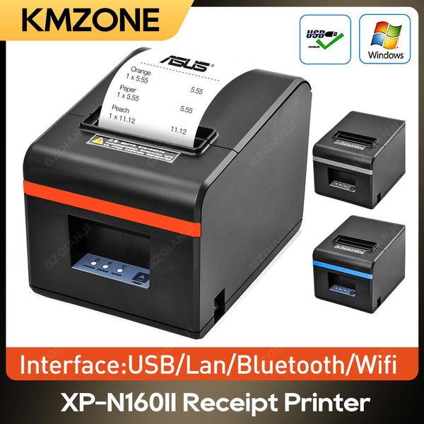 Imprimantes d'origine xpn160ii mini 80 mm reçus thermique imprimante automatique coupe cuisine magasin de restaurants de bureau
