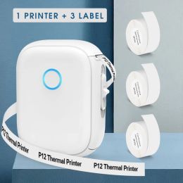 Printers P12 Inkless Label Printer vergelijkbaar met P15 Mini Printer D30 Thermal Label Printer Waterdichte zelfklevende continue stickers