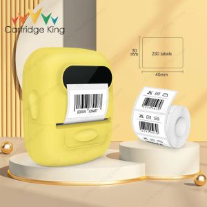 Imprimantes P50 Portable Thermal Label Imprimante Mini auto-adhésif autocollant Machine d'étiquetage sans étiquetage d'impression à encre ou autocollant de bande d'étiquette 3PK