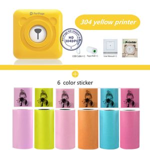 Imprimantes péripage 304 DPI Mini Photo Pocket Bluetooth Pocket Imprimante Portabl Sticker Sticker Thermal Thermal for Mobile Phone Android et iOS