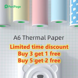 Printers Peripage 56x30mm Thermal Paper Label Sticker voor Pocket Mini Printer A6 A8