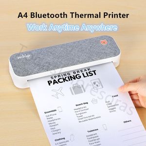 Printers PeriPage A4 Continuous Thermal Wireless PDF Webpage Contract Picture Paper No Need Ink or Toner 221114