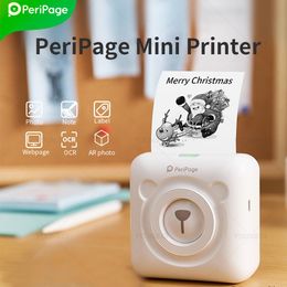 Imprimantes péripage a6 imprimante photo thermique portable mini imprimante d'étiquette auto-adadhésive