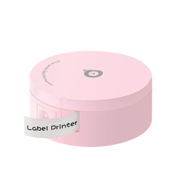 Imprimantes Péripage mini imprimante L1 Pink Wireless Bluetooth Colorful Transparent Sticky Tape Maker Machine Special Paper Cutter