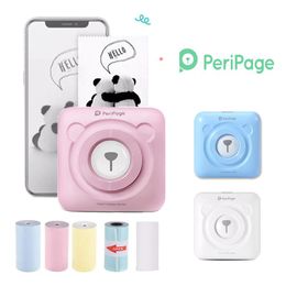 Imprimantes péripage mini imprimante thermique portable photo de poche imprimante photo 58 mm d'impression sans fil Bluetooth Android iOS imprimantes