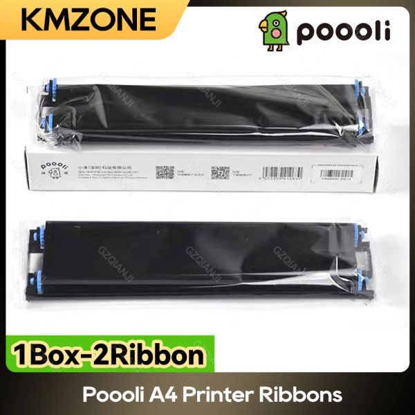 Imprimantes POOOLI A4 IMPRIMANCE PORTABLE IMPRESSION A40 PAPIER NORMAL 2/4/10 PCS 300DPI Ribbons d'imprimante compatible Bluetooth.