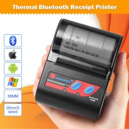 Imprimantes portables 58 mm Bluetooth Thermal Receipt Imprimante Android / iOS pour le système POS