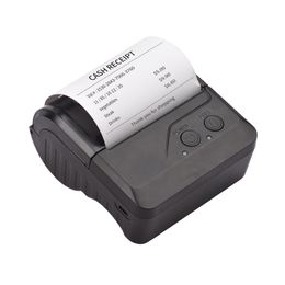 Imprimantes portables BT 80 mm imprimante de réception thermique mini-facture de facture Mini Pos imprimante mobile avec support de batterie rechargeable ESC / POS