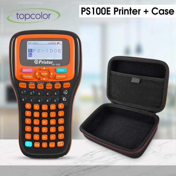 Imprimantes imprimante d'étiquette portable PS100E Machine d'étiquetage d'autocollant adhésif avec cas d'imprimante similaire à Brother Ptouch H110 PTH110 Imprimante
